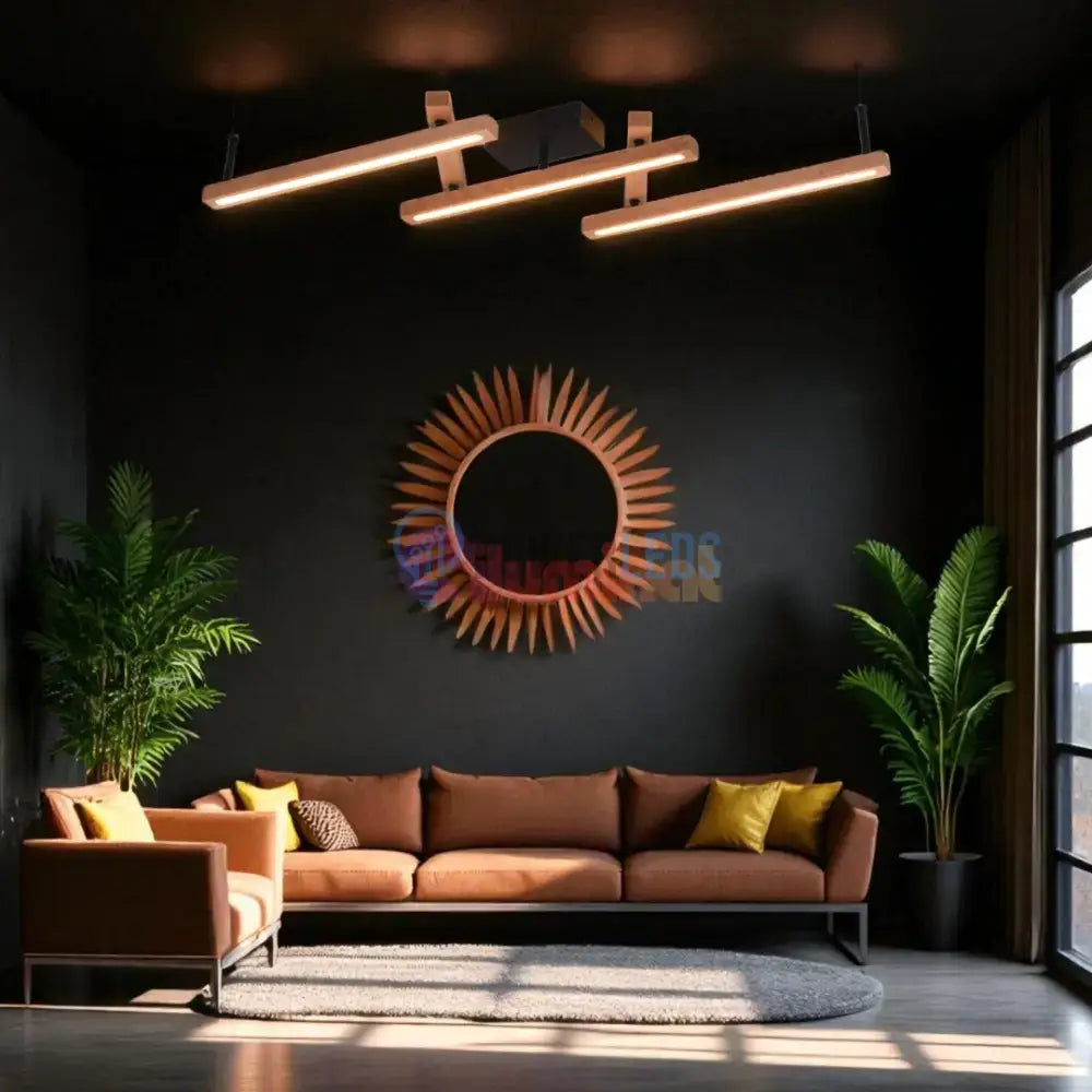 Lustra LED Aplicata WOOD BELLARI powerleds.ro