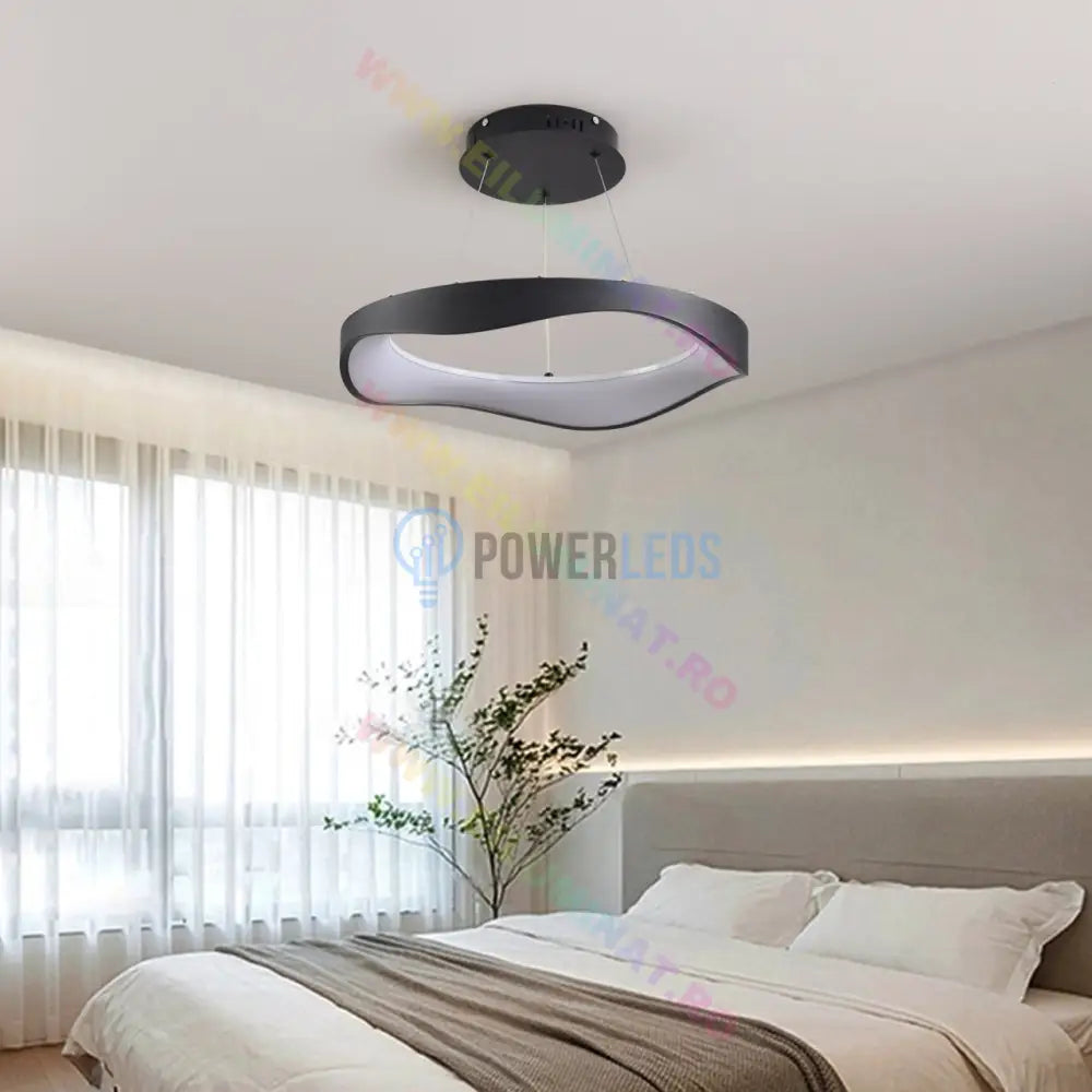 Lustra Led Black Cloud Echivalent 400W Telecomanda Lighting Fixtures
