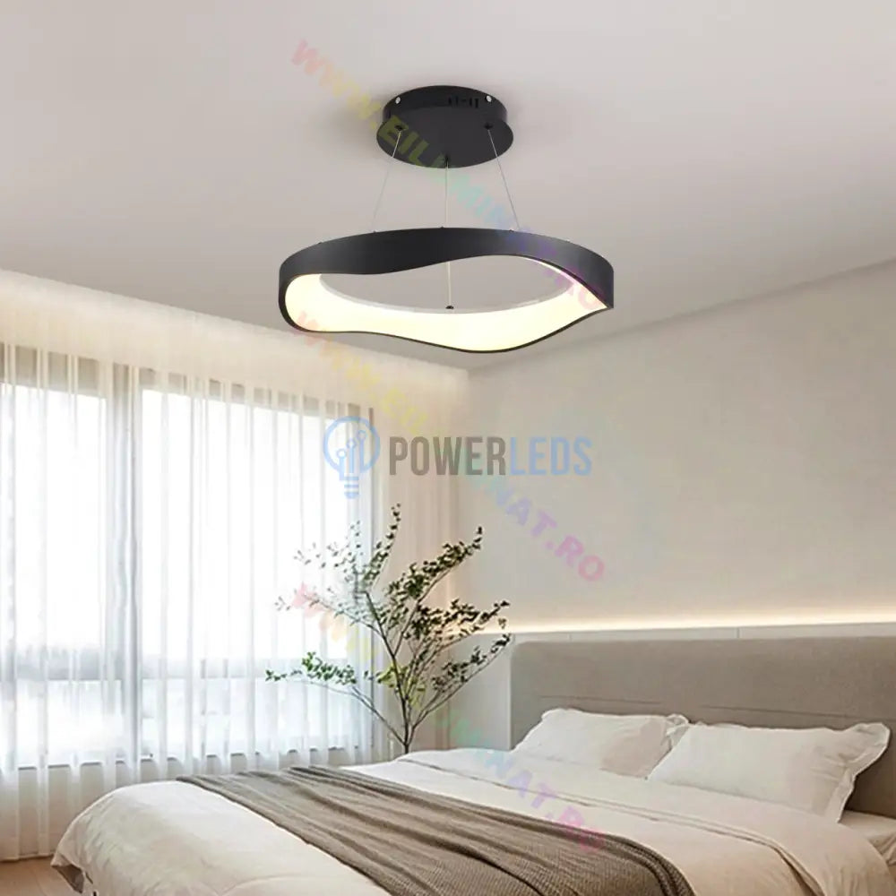 Lustra Led Black Cloud Echivalent 400W Telecomanda Lighting Fixtures