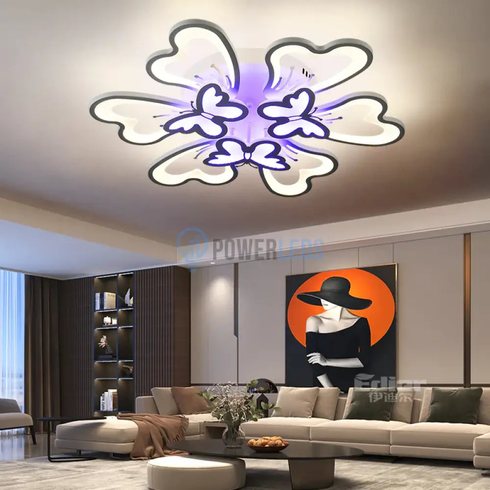 Lustra Led 210W Butterfly Rgb Telecomanda Lighting Fixtures