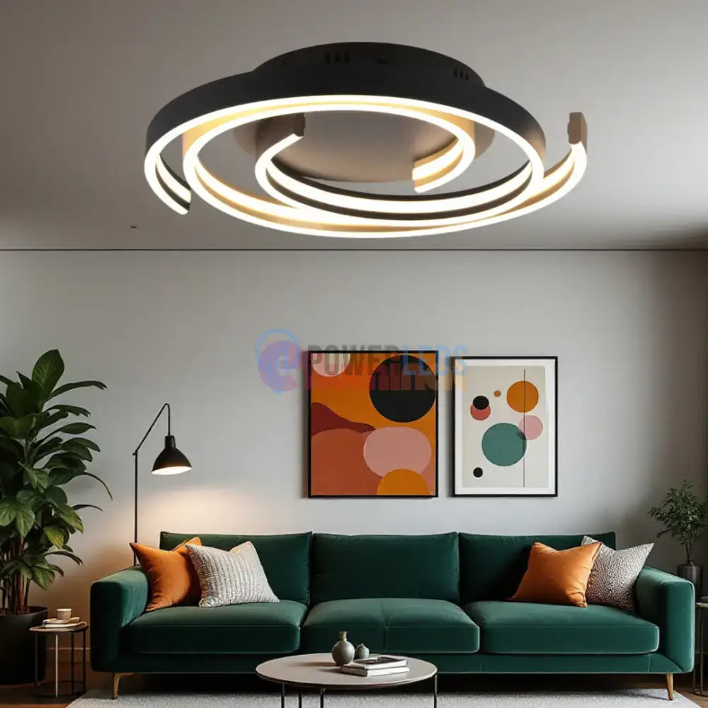 Lustra LED CAYA Echivalent 600W, 3 Lumini si Dimabila din buton powerleds.ro