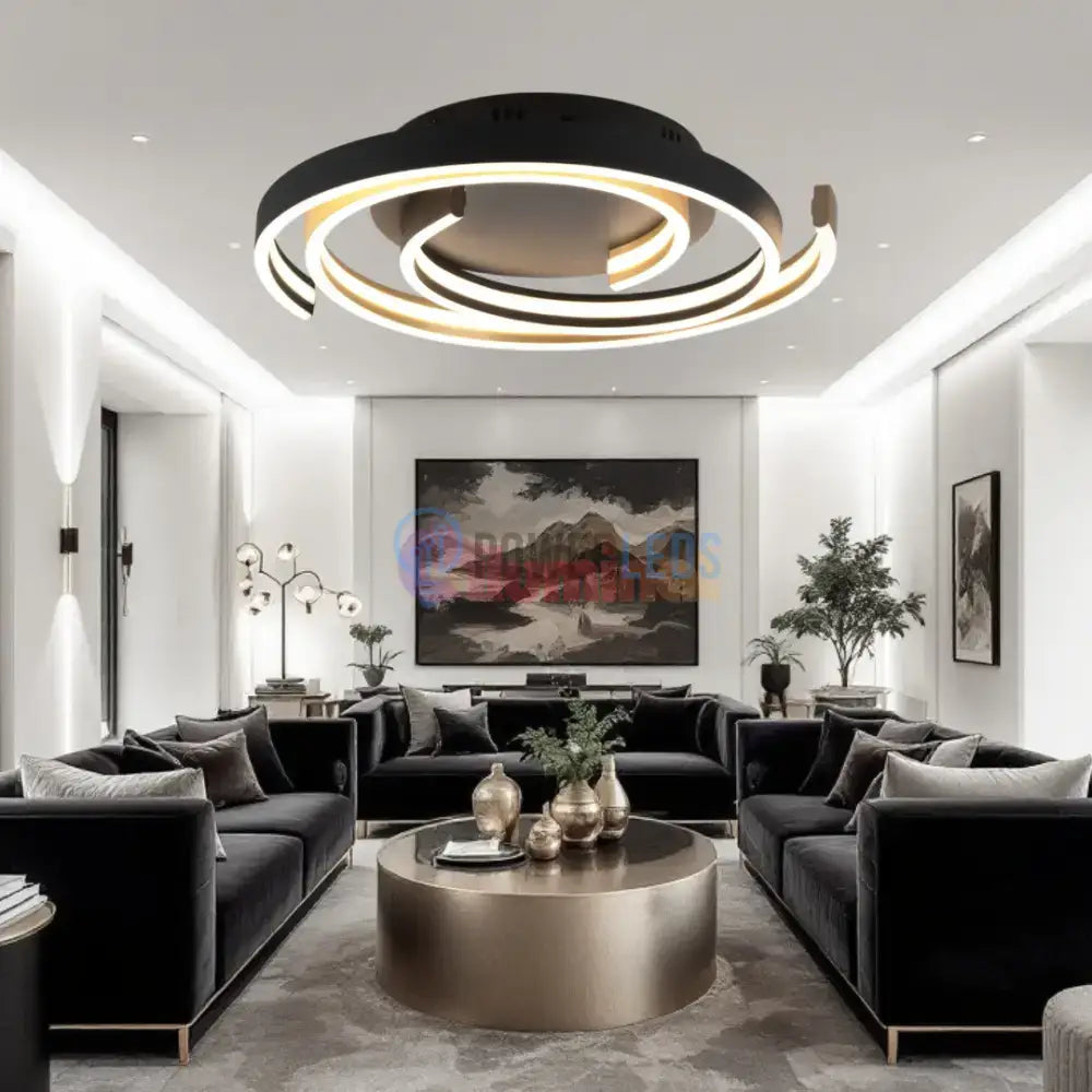 Lustra LED CAYA Echivalent 600W, 3 Lumini si Dimabila din buton powerleds.ro