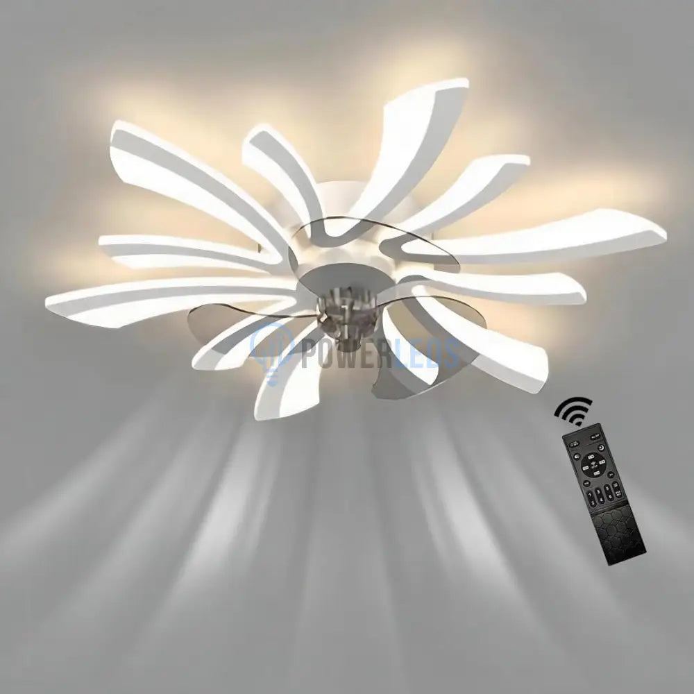 Lustra LED cu Ventilator si Telecomanda R9163/5 powerleds.ro