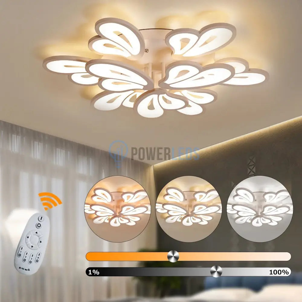 Lustra Led Clio Grande Telecomanda Echivalent 800W Lighting Fixtures