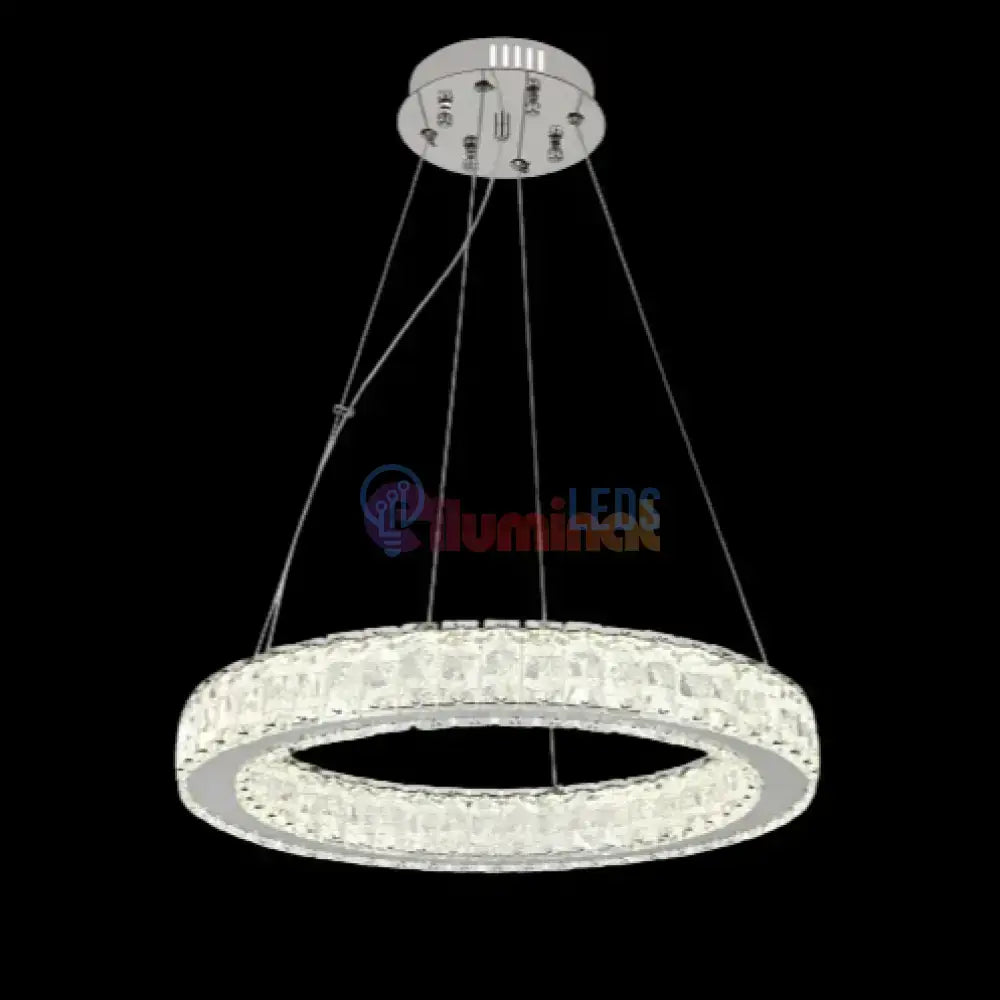 Lustra LED Suspendata Silver Crystal 1 Segment Rotund 75171/500 powerleds.ro