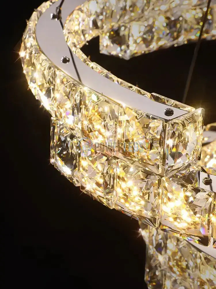 Lustra Led Cristal Suspendata Glamorous Echivalent 600W Ceiling Light Fixtures