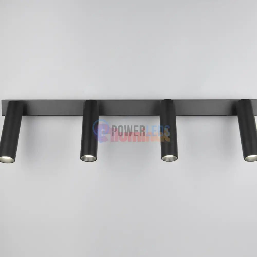 Lustra LED cu Spoturi Reglabile AMBALA Black powerleds.ro