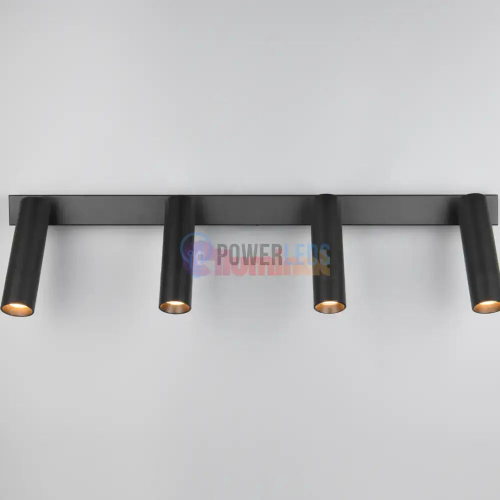 Lustra LED cu Spoturi Reglabile AMBALA Black powerleds.ro
