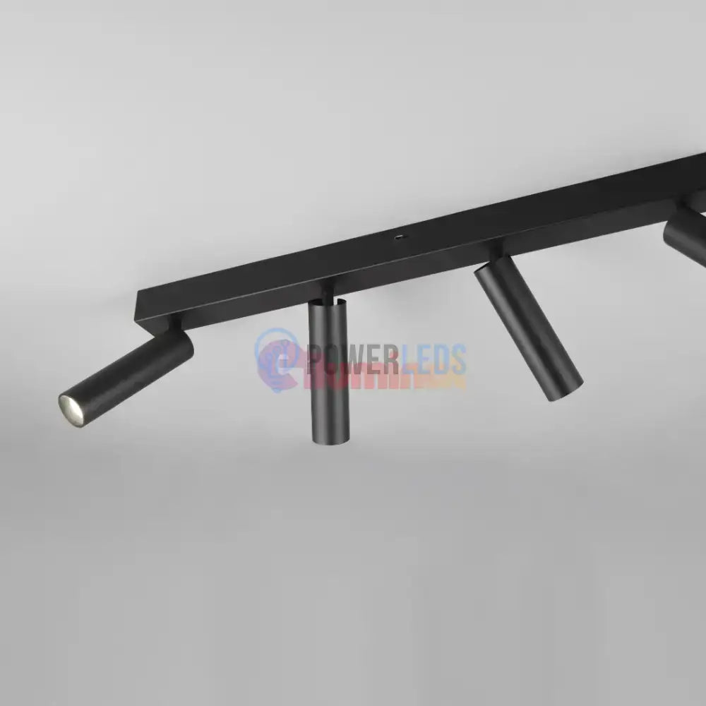 Lustra LED cu Spoturi Reglabile AMBALA Black powerleds.ro