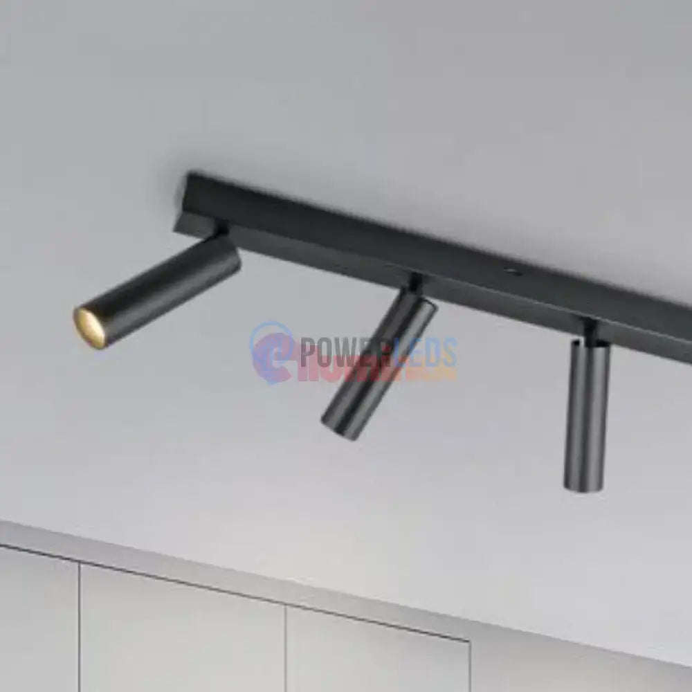 Lustra LED cu Spoturi Reglabile AMBALA Black powerleds.ro