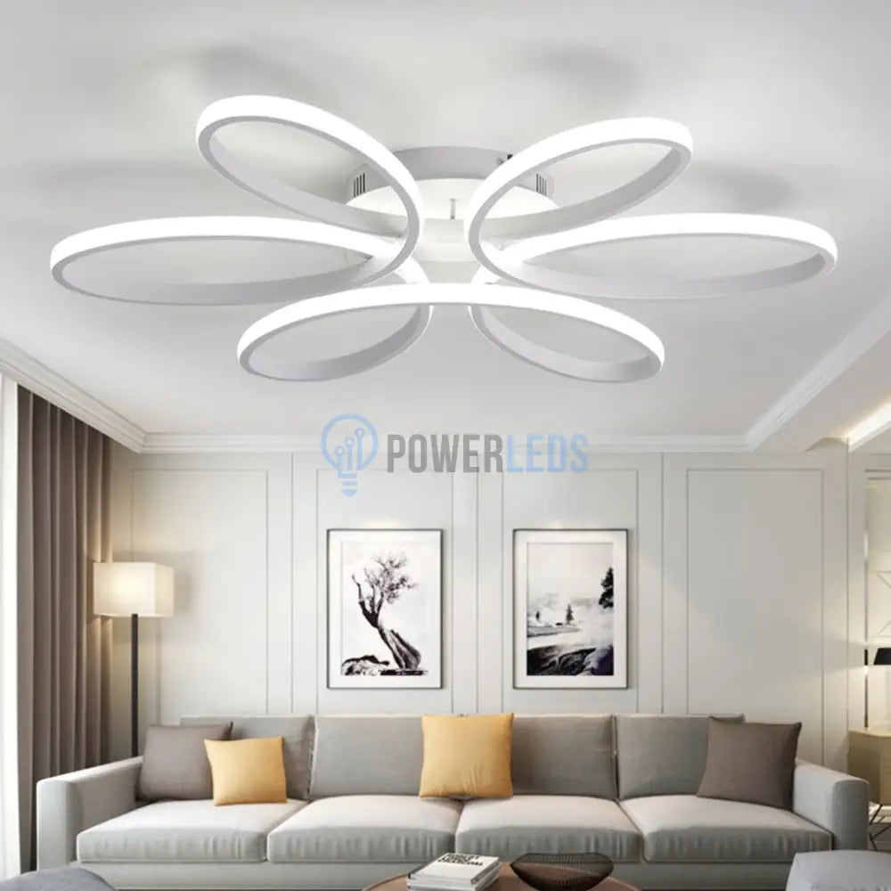 Lustra Led Daisy Alba Echivalent 500W Telecomanda Lighting Fixtures