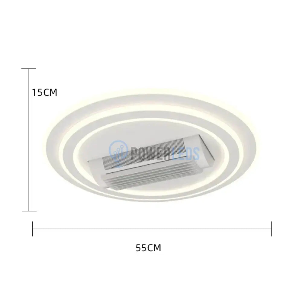 Lustra LED DL2410-1 cu Ventilator Reglabil si Telecomanda Echivalent 400W powerleds.ro