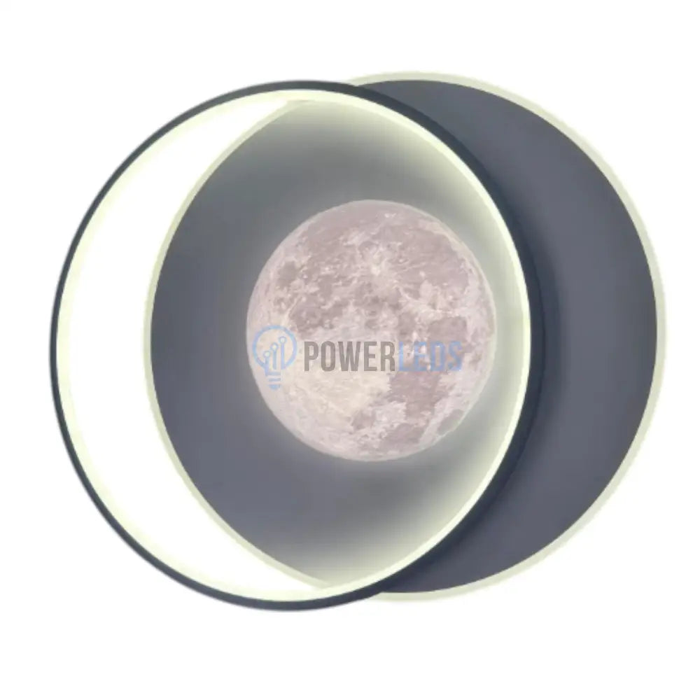 Lustra LED Double Circle Maxi-Moon Echivalent 650W Telecomanda powerleds.ro