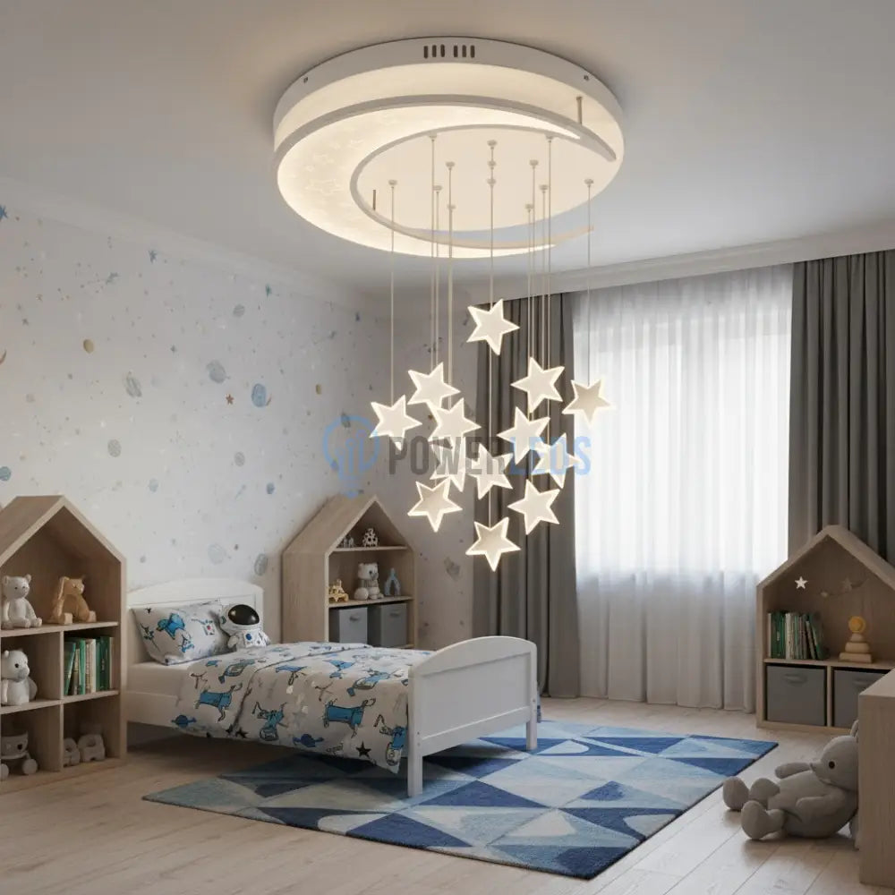 Lustra LED Dream Sky White Echivalent 300W Telecomanda Lighting Fixtures