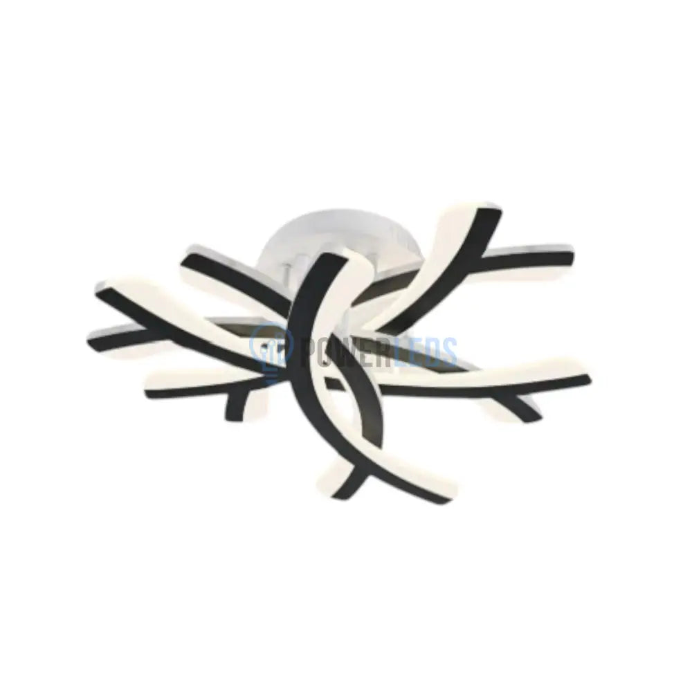 Lustra LED Fynora Black Echivalent 600W Telecomanda powerleds.ro