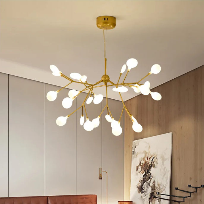 Lustra Nordic Style Abajur MAT Golden Branches 66100-27