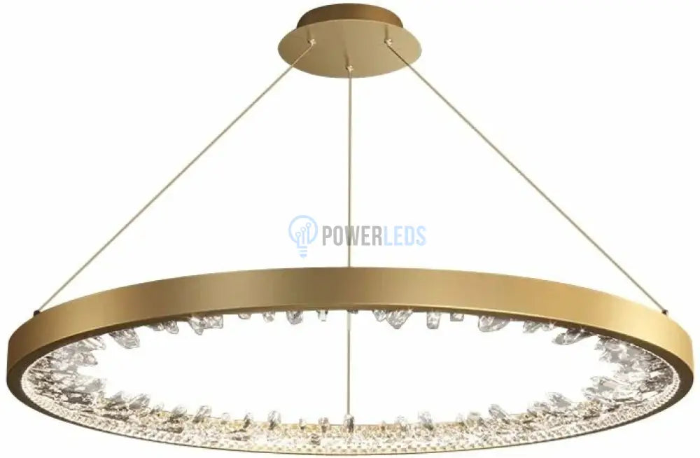Lustra Led Ice-Age Gold 1 Segment Echivalent 200W Lighting Fixtures