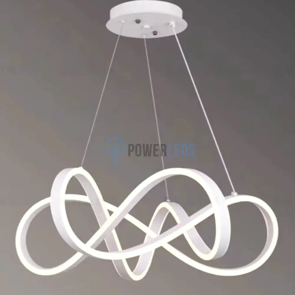 Lustra Led Infinity King Alb Echivalent 1000W Telecomanda Chandeliers