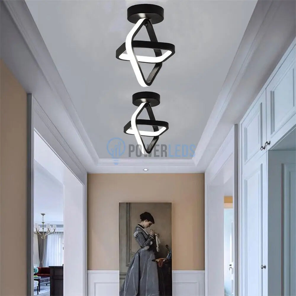 Lustra Led 26W Infinity Square Black 3 Functii Led Ceiling Light