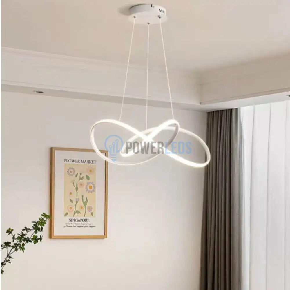 Lustra LED Clivora Circle Black Suspendata Echivalent 500W Telecomanda powerleds.ro