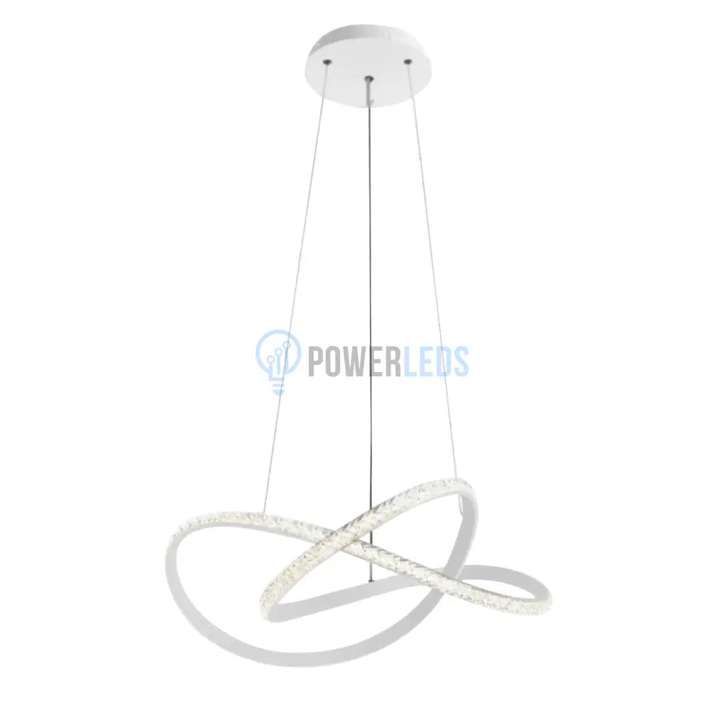 Lustra LED Clivora Circle Black Suspendata Echivalent 500W Telecomanda powerleds.ro
