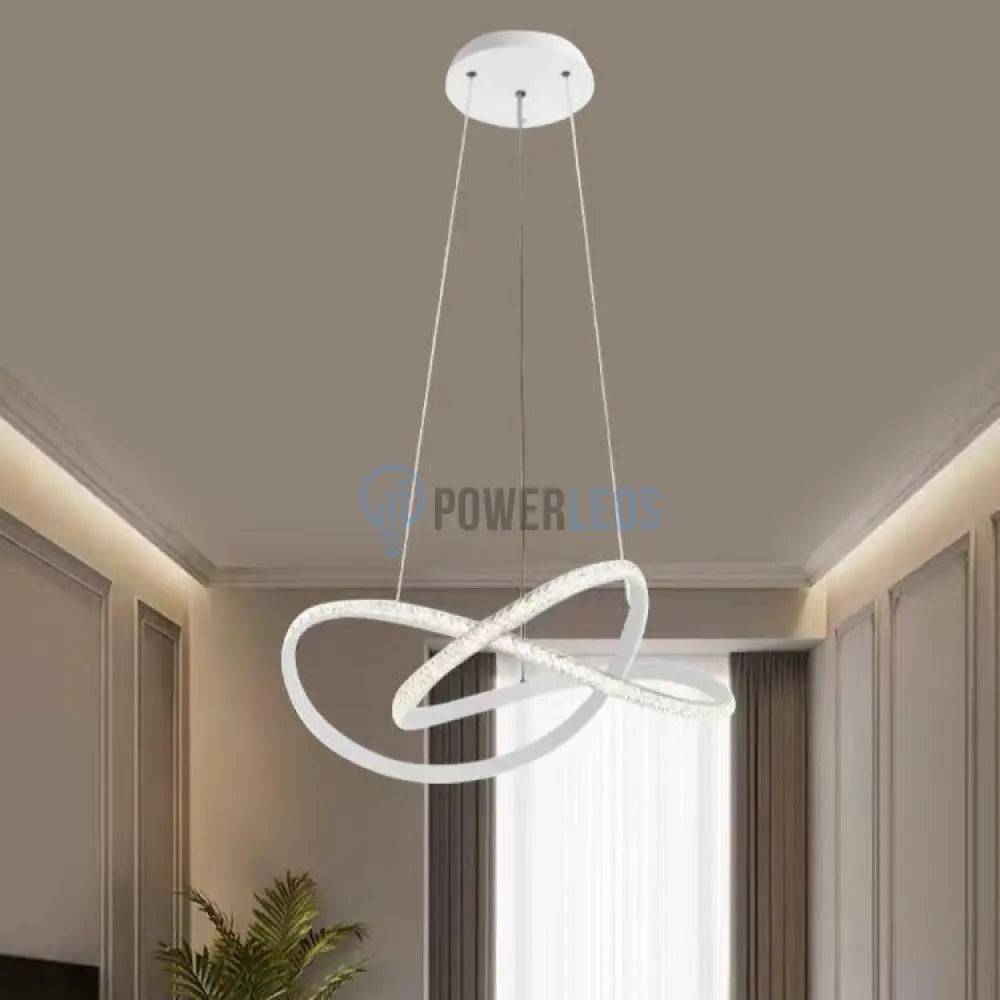 Lustra LED Clivora Circle Black Suspendata Echivalent 500W Telecomanda powerleds.ro