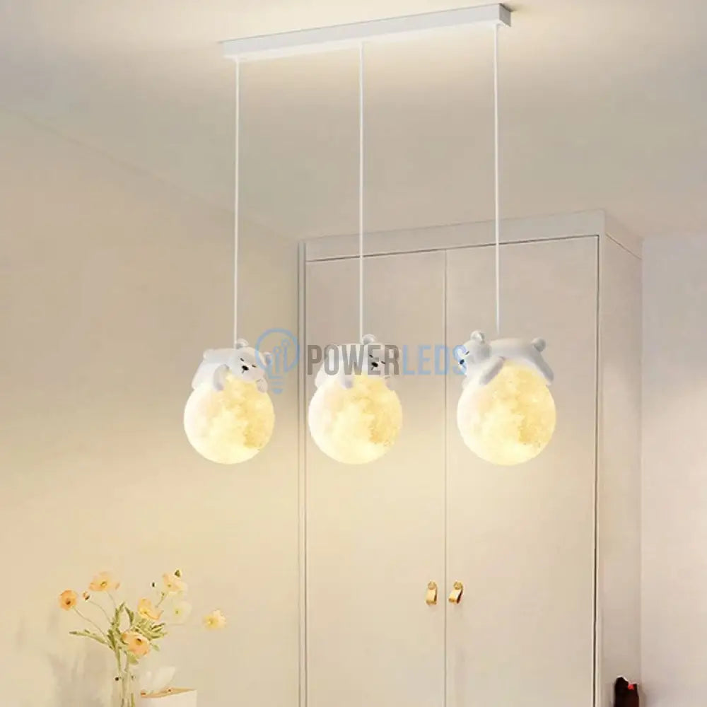 Lustra Led Kids Suspendata 3Xg9 Teddy Bears Lighting Fixtures