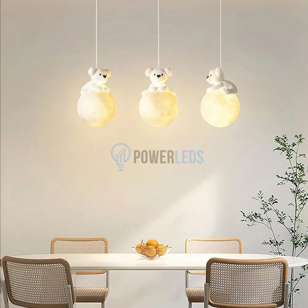 Lustra Led Kids Suspendata 3Xg9 Teddy Bears Lighting Fixtures