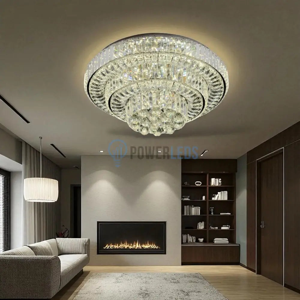 Lustra LED Klyra CRISTAL Echivalent 500W powerleds.ro
