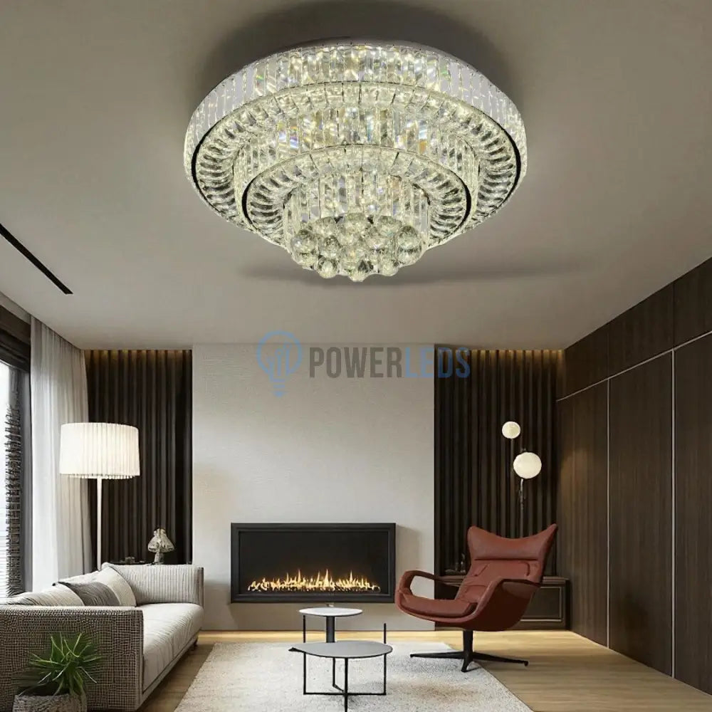 Lustra LED Klyra CRISTAL Echivalent 500W powerleds.ro
