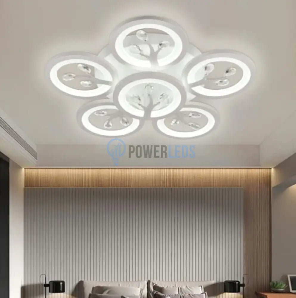 Lustra Led 144W Leaves Telecomanda Lighting Fixtures