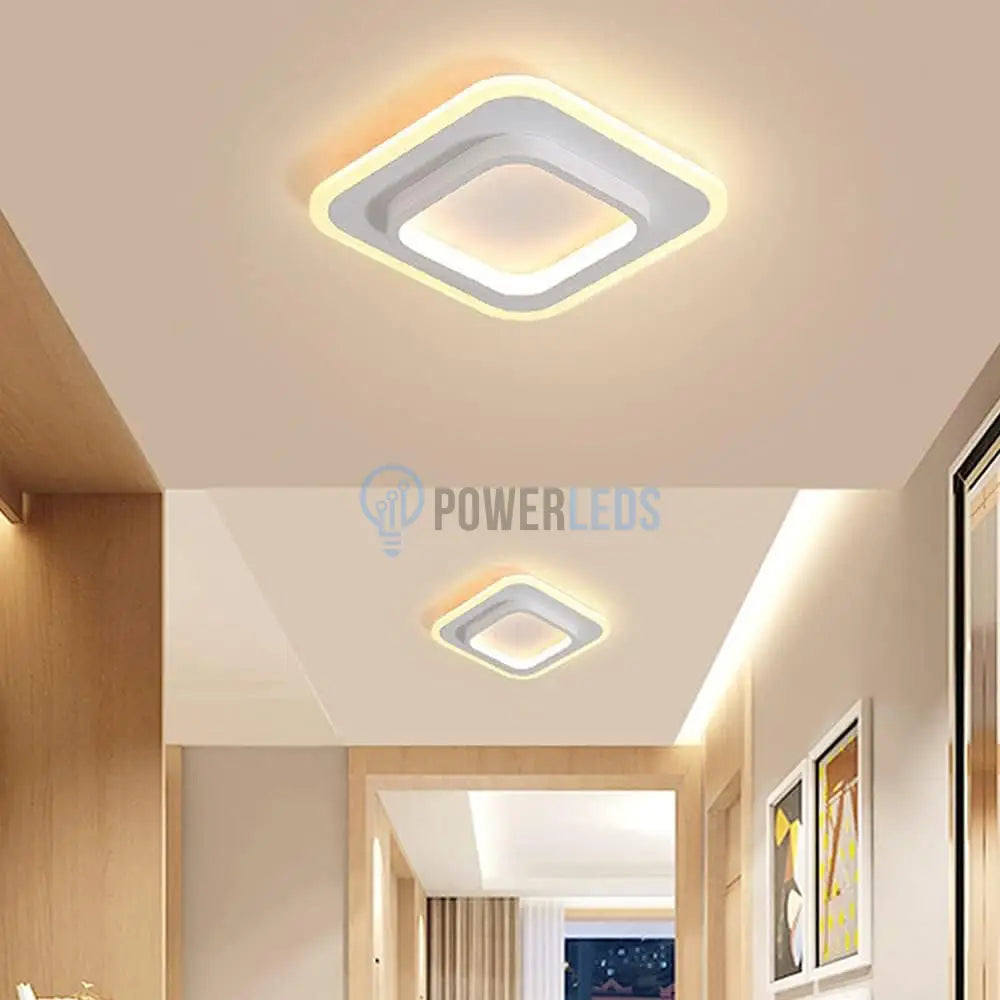 Lustra Led Loki Square Alb Echivalent 200W Lighting Fixtures