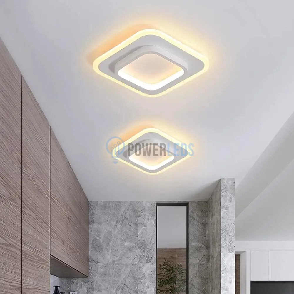 Lustra Led Loki Square Alb Echivalent 200W Lighting Fixtures