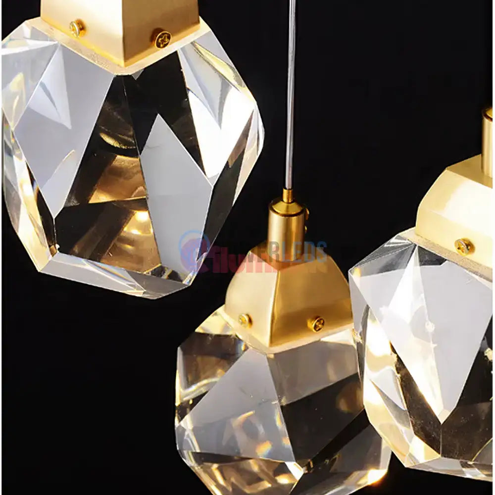Lustra LED Luxury Crystal Flowing Diamonds powerleds.ro