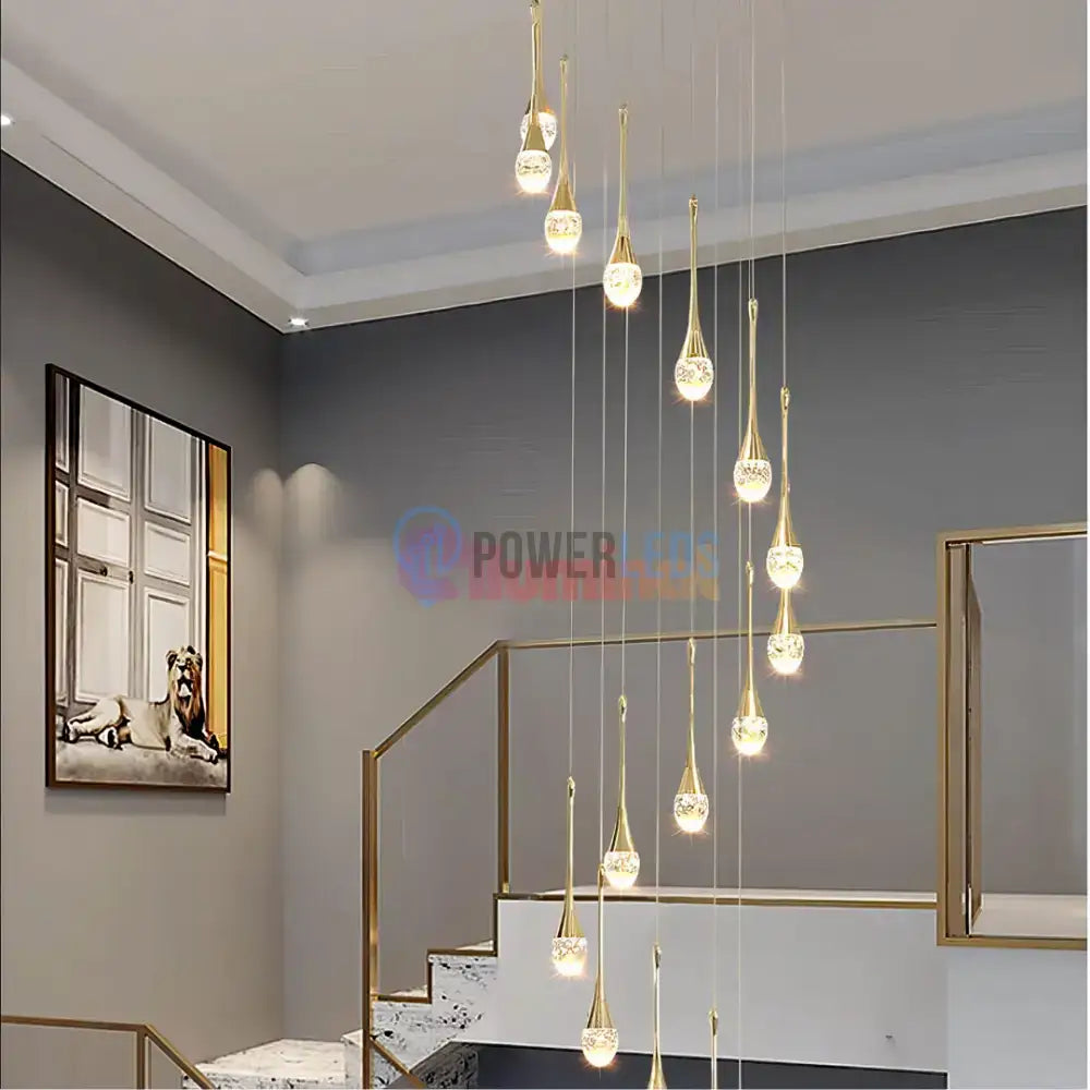 Lustra LED Luxury Crystal Flowing Tears powerleds.ro
