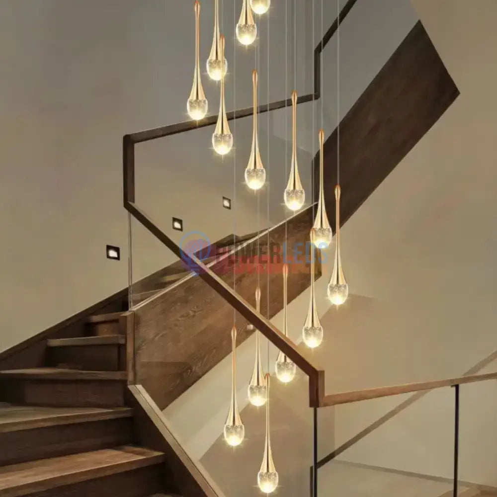 Lustra LED Luxury Crystal Flowing Tears powerleds.ro