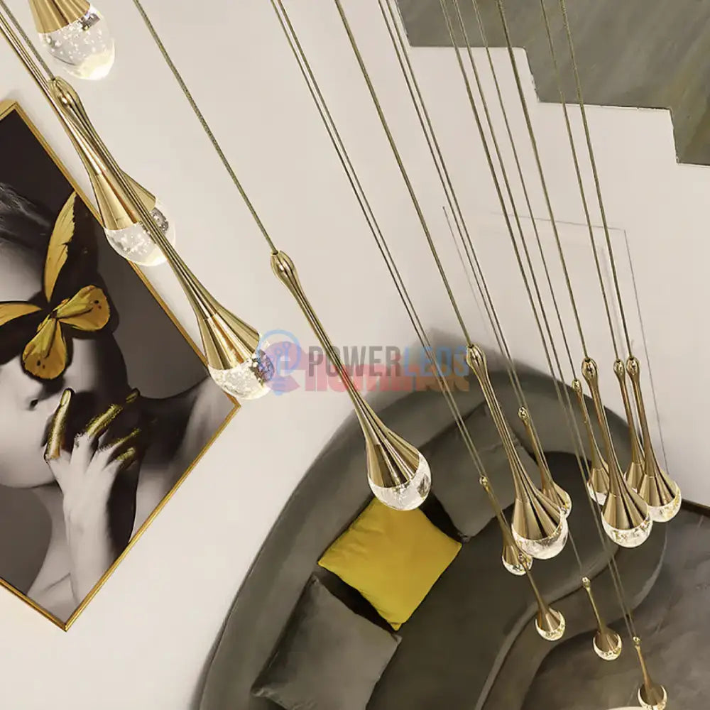 Lustra LED Luxury Crystal Flowing Tears powerleds.ro
