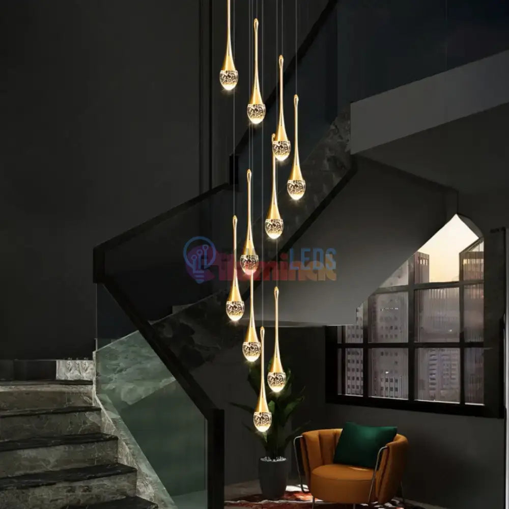 Lustra LED Luxury Crystal Flowing Tears powerleds.ro