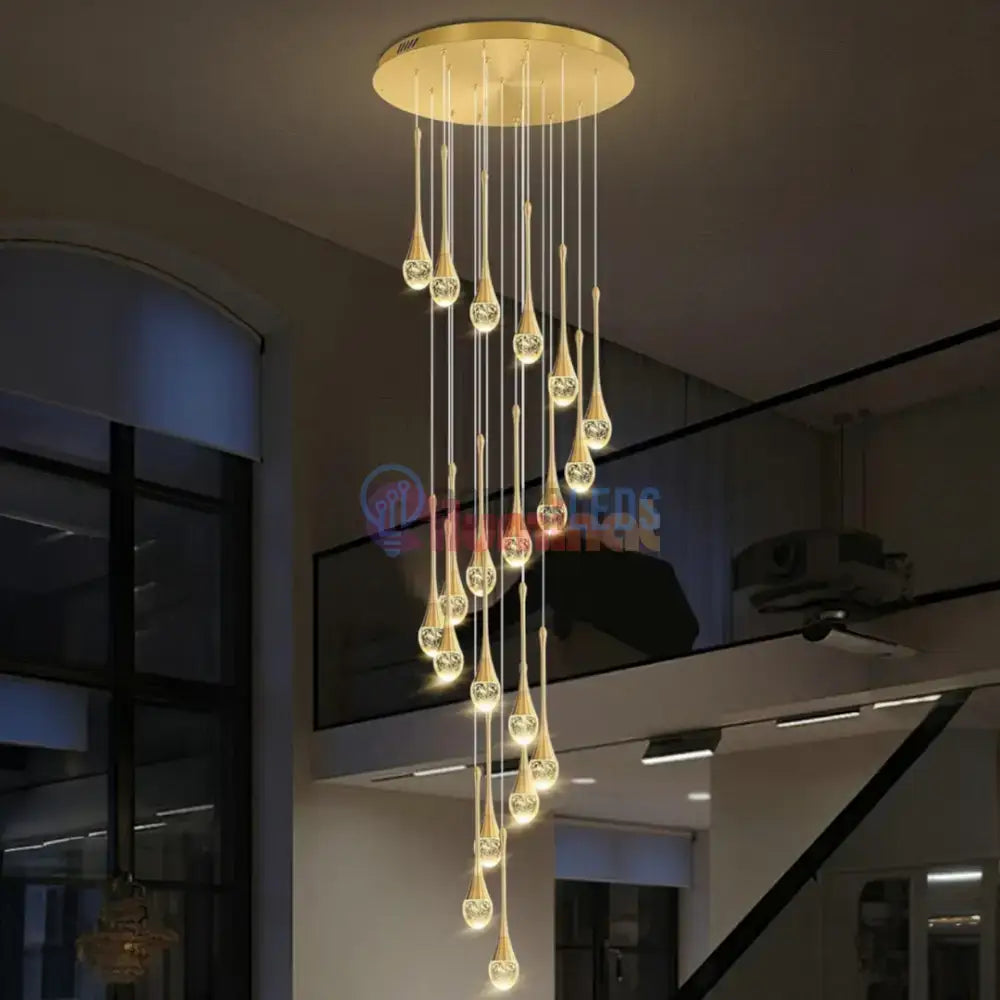 Lustra LED Luxury Crystal Flowing Tears powerleds.ro