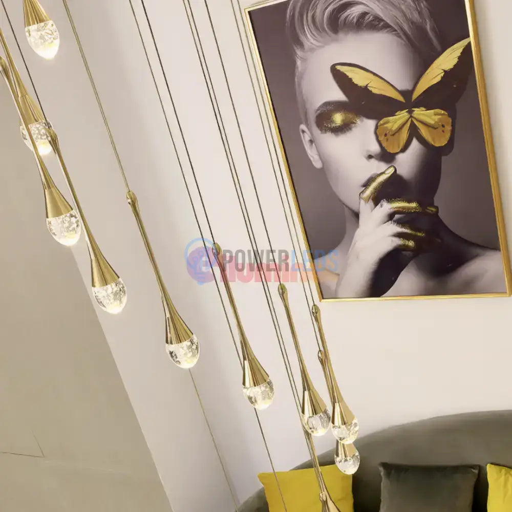 Lustra LED Luxury Crystal Flowing Tears powerleds.ro