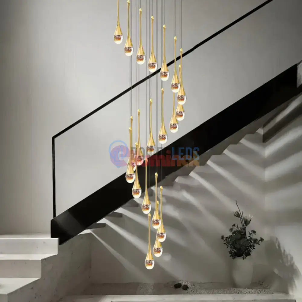 Lustra LED Luxury Crystal Flowing Tears powerleds.ro