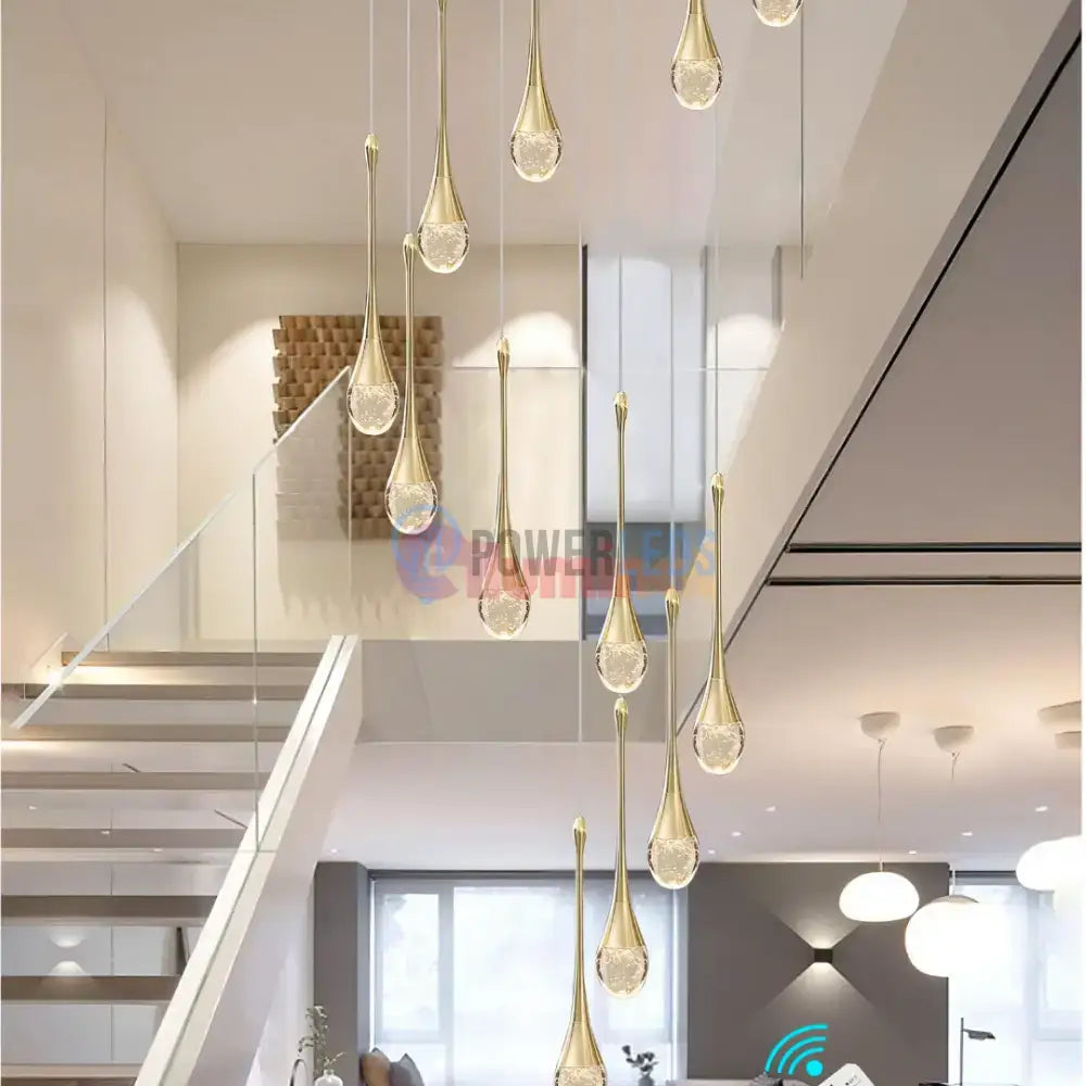Lustra LED Luxury Crystal Flowing Tears powerleds.ro