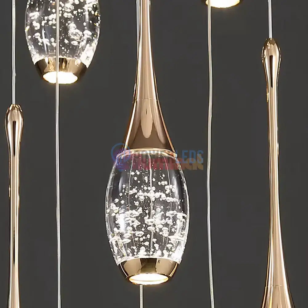 Lustra LED Luxury Crystal Flowing Tears powerleds.ro
