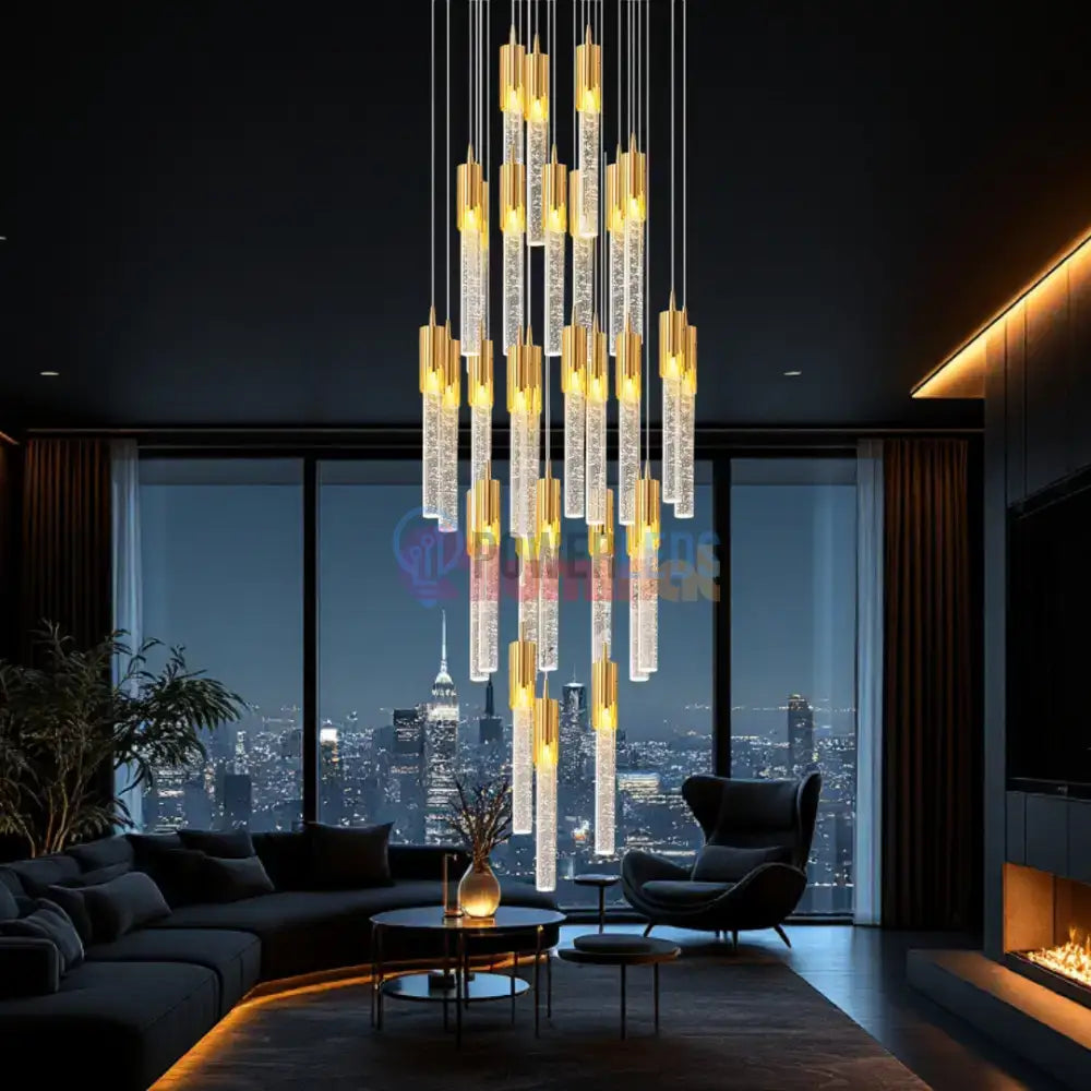 Lustra LED Suspendata Cristal Nuvella powerleds.ro