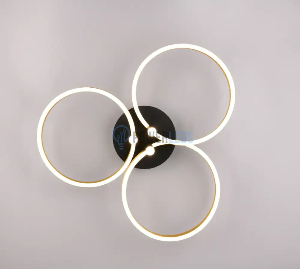 Lustra LED Luxury ShineShift Black+Gold Echivalent 500W powerleds.ro