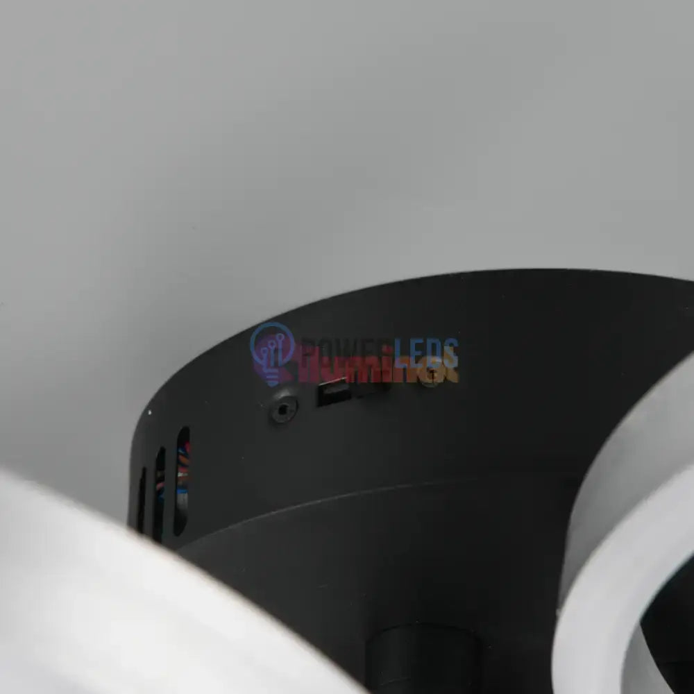 Lustra LED Luxury ShineShift Black+Silver Echivalent 500W powerleds.ro