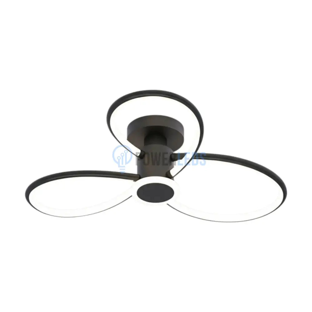 Lustra LED Lymon Neagra Echivalent 480W Telecomanda NEAGRA Lighting Fixtures