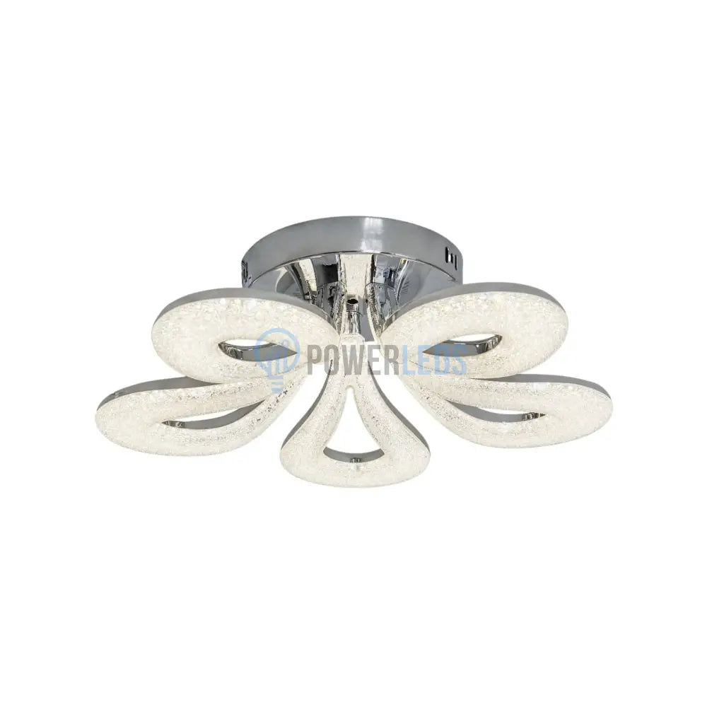 Lustra LED MARLO Chrome Echivalent 400W Telecomanda ARGINTIE / MINIMALIST DESIGN / 50CM Lighting Fixtures
