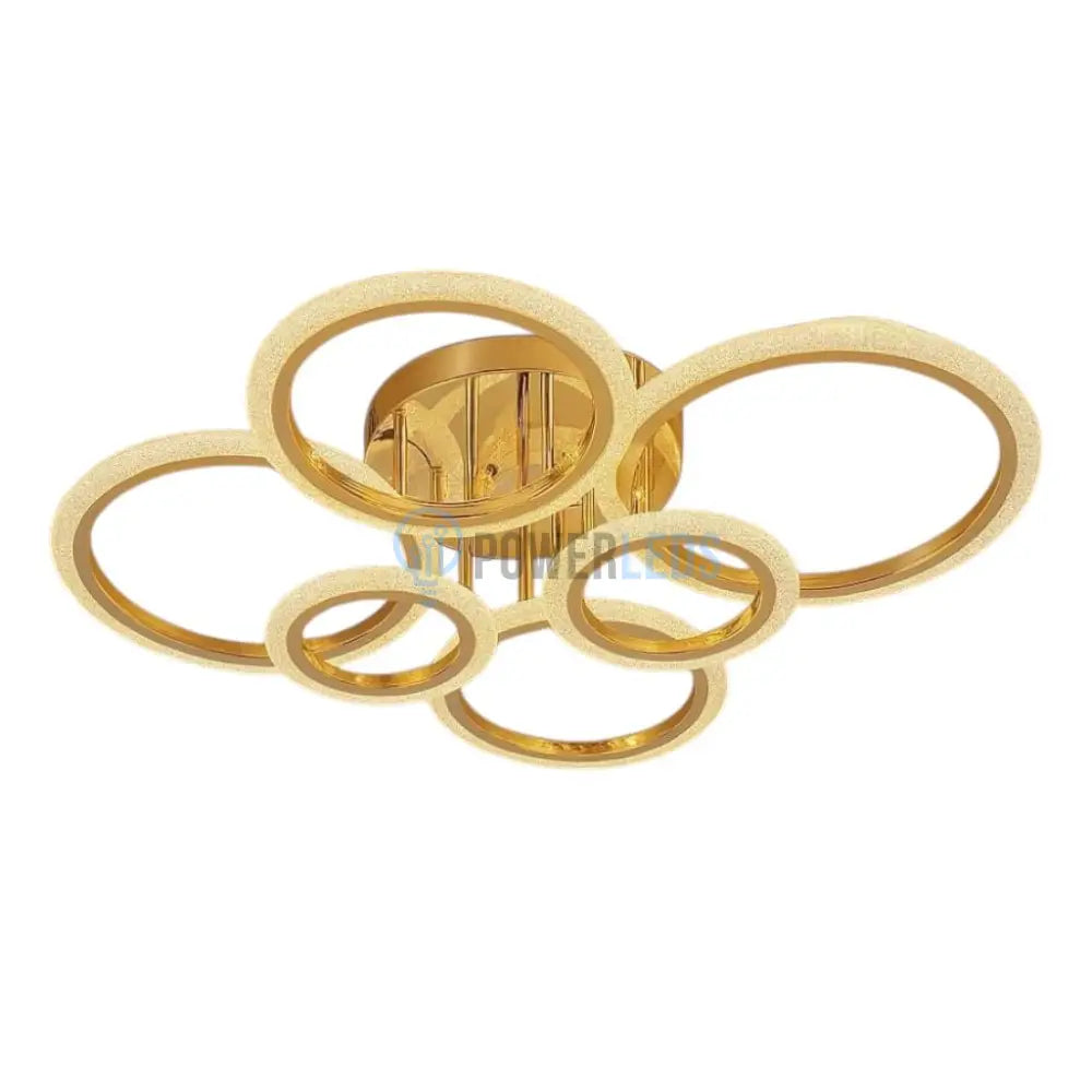 Lustra LED Maxi Brevia Gold 4 + 2 Circle Echivalent 800W AURIE / CIRCLE DESIGN Lighting Fixtures
