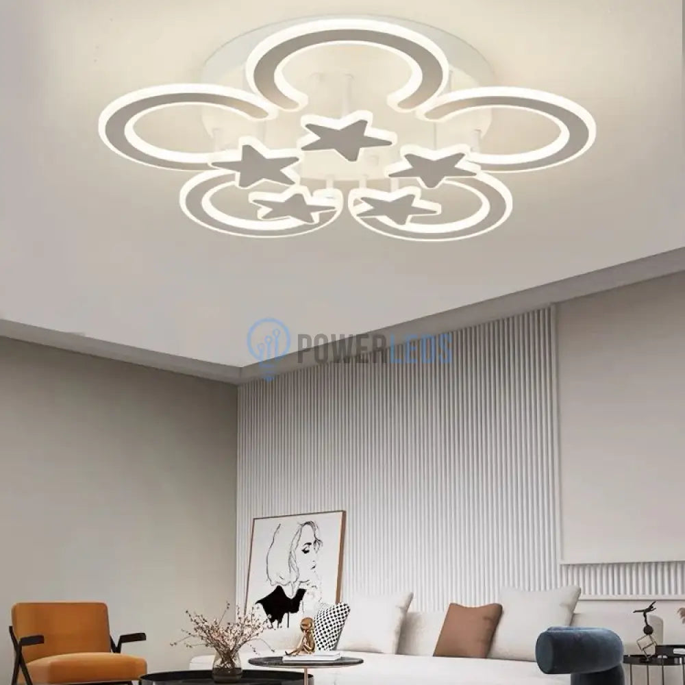 Lustra LED Maxi Moonlight Dreams Echivalent 800W Telecomanda powerleds.ro